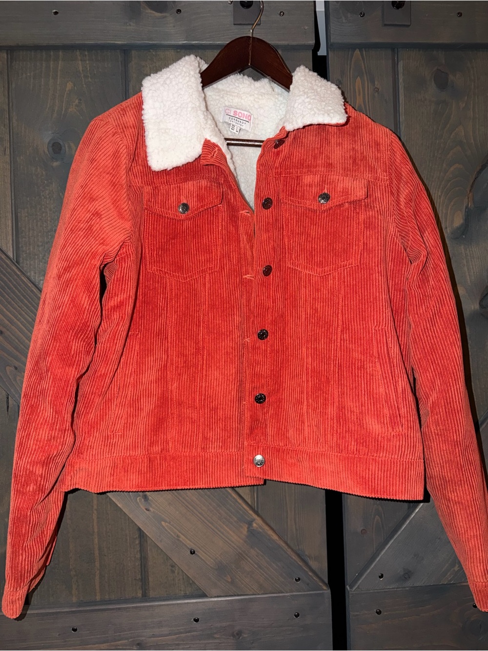 Corduroy Sherpa Collar Women’s Jacket